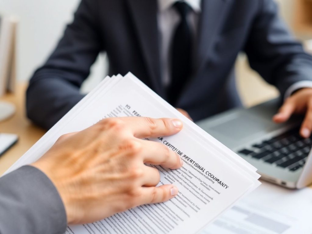 Documente esențiale pentru afaceri, pe birou.