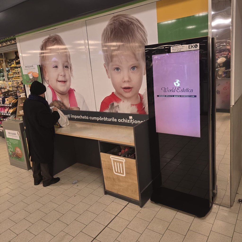 Rețeaua Digitală EkoGroup: Cum EkoGroup Lansează Cel Mai Puternic Canal de Publicitate DOOH din România 3 Reteaua-Digitala-Indoor-DOOH-KAUFLAND-B-dul-1-Decembrie-1918-nr.-21-8211-Constanta-4