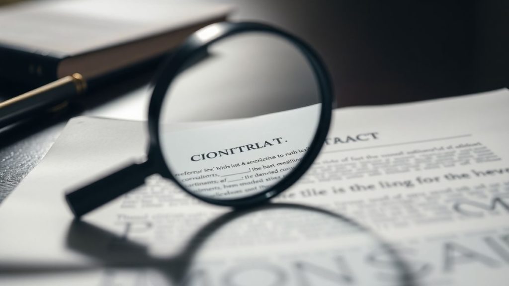 Contract cu clauze abuzive, analizate cu lupa.